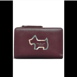 RADLEY London Radley Shadow Color block Medium Bifold Wallet Port Wine Color